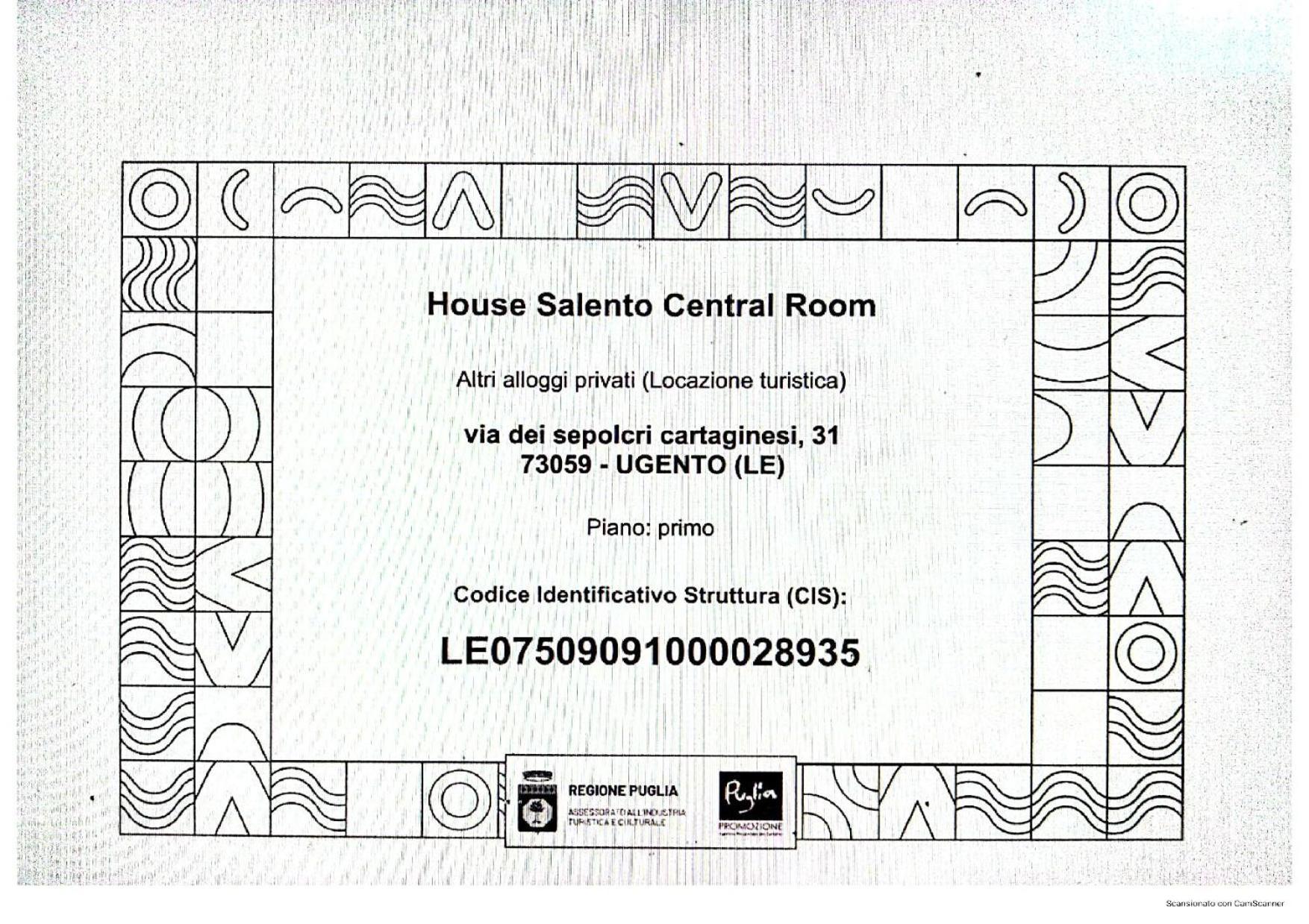House Salento Central Rooms Torre San Giovanni Ugento Esterno foto